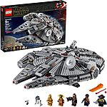 1351-Piece LEGO Star Wars Millennium Falcon Building Set w/ 7 Figures $136 + Free Shipping