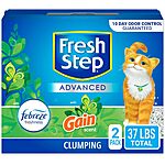 2-Pack 18.5lbs Fresh Step Advanced Cat Litter w/ Gain Scent $11.90 w/ Subscribe &amp; Save