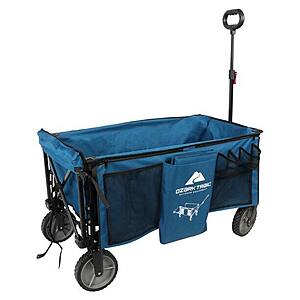 Ozark Trail Quad Folding Camp Wagon w Tailgate Blue or Red