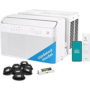 Prime Members: Midea U-Shaped AC Window Air Conditioner: 10,000BTU $320, 8,000BTU $280 & More + Free Shipping