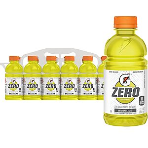 12-pk 12-oz Gatorade Zero Sugar (Watermelon Splash, Lemon Lime or Cool Blue) 2 for .20 w/ Subscribe & Save