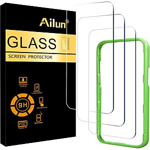3-Pack Ailun Tempered Glass Screen Protectors for iPhone 17 Series from $4 & More