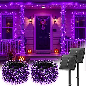 Prime Members: 2-pk Brightown Halloween Solar String Lights (Purple) $9.90 + Free Shipping
