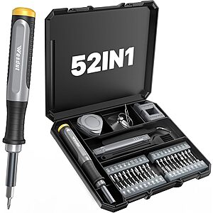 Wesdut Magnetic Precision Screwdriver Set: 52-in-1 or 49-in-1 $6