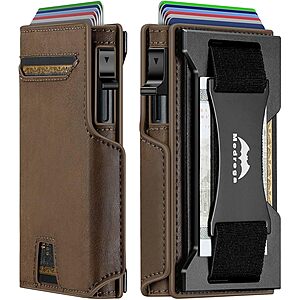 Prime Members: Medrega Men's RFID Biflod Leather Wallet (Various) $10 + Free Shipping