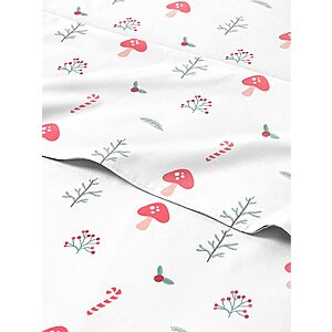 Queen Christmas Tree Sheet Set - Holiday Xmas Pattern Bedding Set - 4 Piece - $19.59