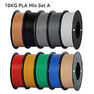 Kingroon 10 KG Mix color PETG 3d printer filament @ AliExpress $62.62