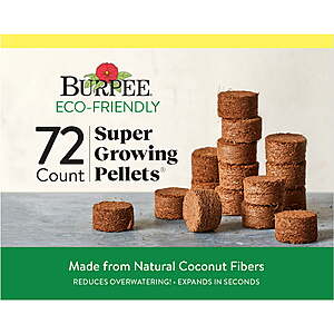 72-ct 22.5-mm Burpee Coir Seed Starting Pellet $3.95 
