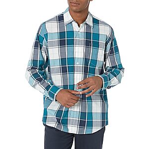 Amazon Essentials Men's 100% Cotton Poplin Regular-Fit Long-Sleeve Casual Shirt from $7.11 + Free Shipping w/ Prime or on $35+