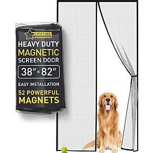 38" x 82" Flux Phenom Heavy-Duty Magnetic Screen Door $16 & More