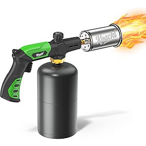 KOACKL Adjustable Flame Propane Torch (Black) $17