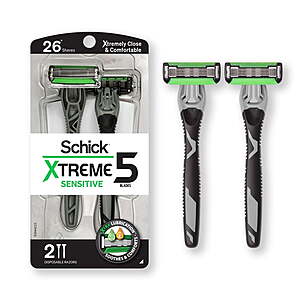 Schick Men's Disposable Razors (various) + $3 Walmart Cash