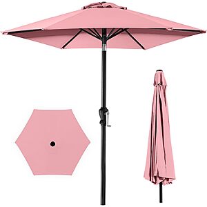10' Best Choice Products Patio Umbrella w/ Tilt & Crank (various)