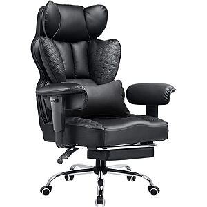 COMHOMA Big & Tall Ergonomic Gaming/Office Chair w/ Footrest $138 + Free S&H