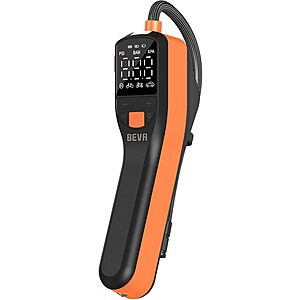 BEVA Portable Air Compressor With Digital Pressure Gauge And LED Light