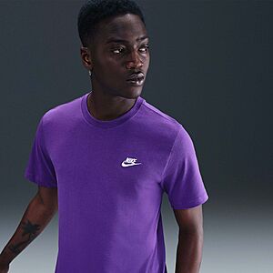 Nike Men's Sportswear Club T-Shirt (Ghost or Wild Grape) from
