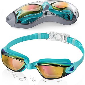 Aegend No Leaking Anti Fog UV Protection Swimming Goggles w/ Case from