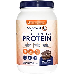 2.5-lb Whole Health RX GLP-1 Support Protein Powder (Vanilla or Chocolate)