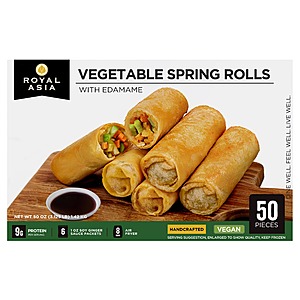 Costco Members: 50-ct Royal Asia Vegetable Spring Rolls w/ Soy Ginger Sauce $7.49 (In-Store Only)