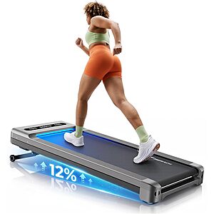 MERACH UltraWalk W60 Walking Pad Treadmill w/ 12% Auto Incline $198 + Free S&H