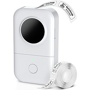 Phomemo D30 Bluetooth Mini Thermal Label Maker Printer (Various) $9.80