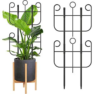 2-pk Blingluck Expandable Trellis for Indoor Climbing Potted Plants