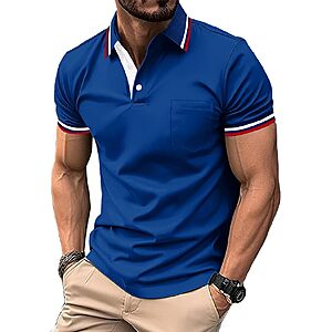 ZITY Men’s Moisture-Wicking Polo Shirt w/ Pocket (various)