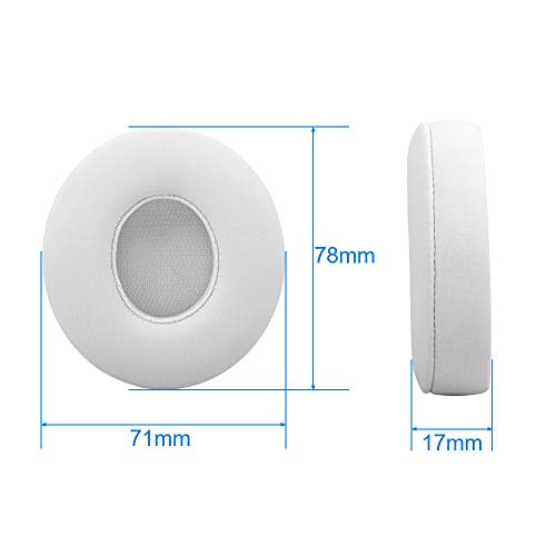 Link Dream Replacement Ear Pads for Beats Solo 2 Solo 3 - Replacement Ear Cushions Memory Foam Earpads Cushion Cover for Solo 2 & Solo 3 Wireless Headphone (White)  $6.29