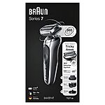 Braun Series 7 360 Flex Head Electric Shaver with Beard Trimmer for Men, Rechargeable, Wet &amp; Dry with Charging Stand &amp; Travel Case $89.94  Silver Black