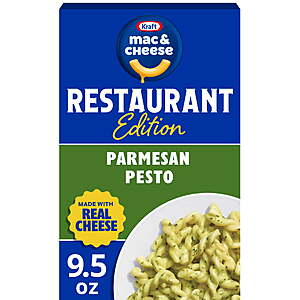 9.5 oz Kraft Mac and Cheese Restaurant Edition (3 Flavors) +2.97 Walmart Cash $2.95