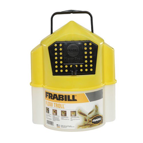 Frabill Flow Troll Bait Container, 6-Quart, Yellow/White $6.44