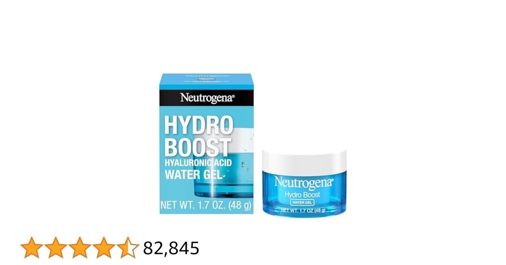 Amazon S&S - Hydro Boost Hyaluronic Acid Hydrating Water Gel Daily Face Moisturizer for Dry Skin, Oil-Free, Non-Comedogenic Face Lotion, 1.7 fl. Oz - $11.45