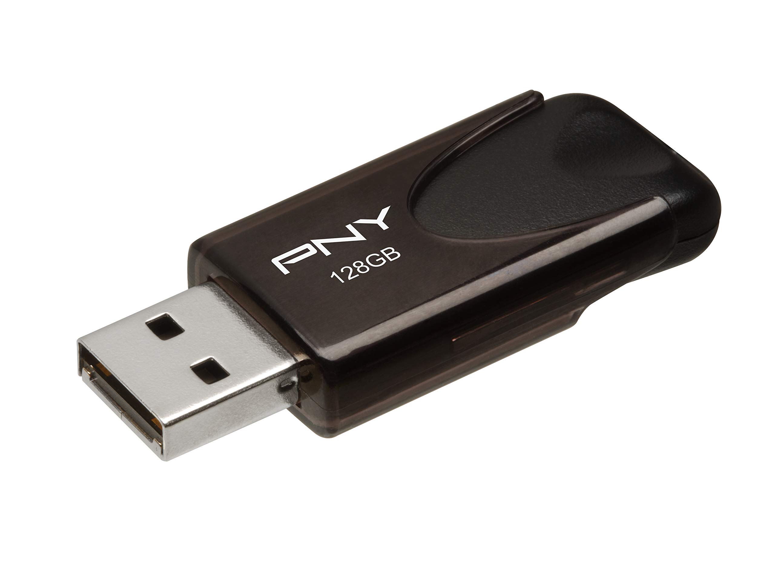 PNY 128GB Attaché 4 USB 2.0 Flash Drive (Black) for $7.99 + Free Shipping w/ Prime or on $25+