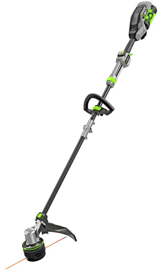 EGO Power+ ST1623T 16-Inch 56-Volt Lithium-Ion Cordless POWERLOAD™ with LINE IQ™ Telescopic Carbon Fiber Straight Shaft String Trimmer, 4.0Ah Battery and Charger Included $239.68