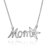Forever Facets: Women's 925 Sterling Silver Mom and Marquise CZ Flower Necklace $18, &amp; More + Free Shipping w/ Walmart+ or $35+