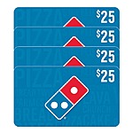 Costco has $100 Domino's GCs for $74.99, email delivery from 4/6-4/7
