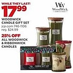 JCPenney Black Friday: All Woodwick &amp; Ribbonwick Candles - 25% Off