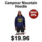 Campmor Black Friday: Campmor Unisex Mountain Hoodie for $19.96