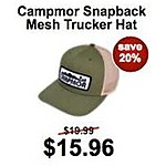 Campmor Black Friday: Campmor Snapback Mesh Trucker Hat for $15.96
