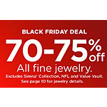 Kohl's Black Friday: Fine Jewelry in Select Styles - 70 - 75% Off
