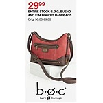 Belk Black Friday: Entire Stock B.O.C., Bueno, and King Rogers Handbags for $29.99