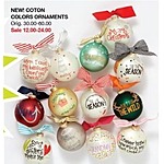 Belk Black Friday: Coton Colors Ornaments for $12.00
