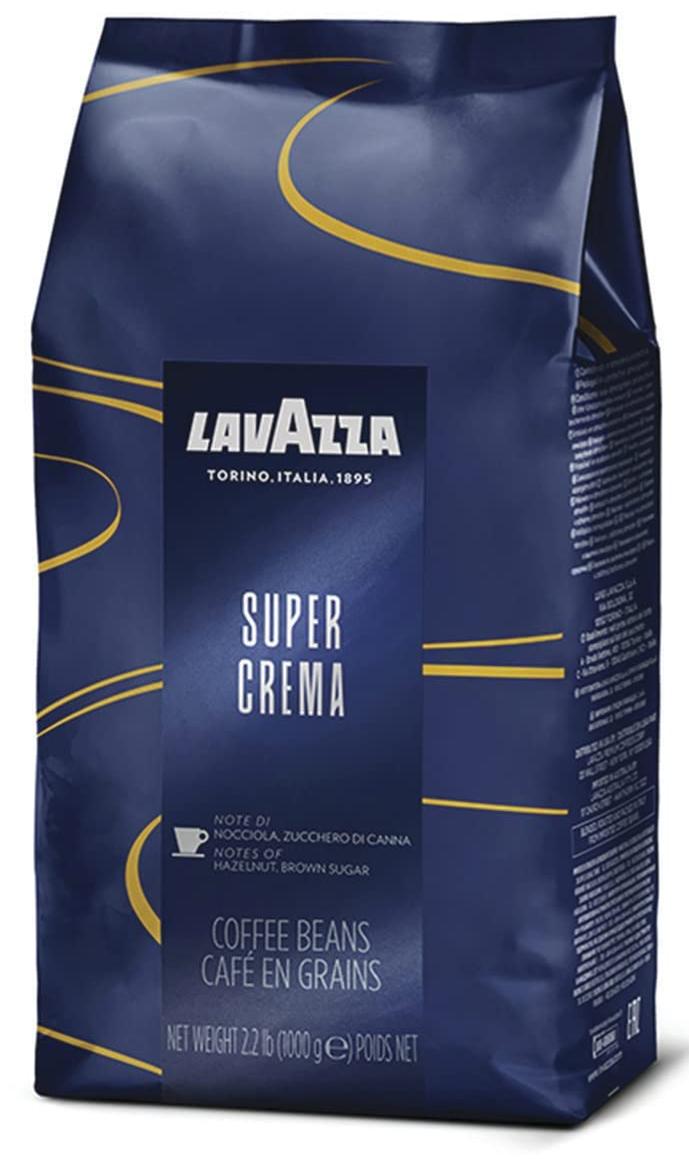 Lavazza Super Crema Whole Bean Coffee Blend, light-Medium Espresso Roast, 2.2 Pound (Pack of 1) ,Premium Quality, Aromatic, Mild and creamy - $13 + $8.50 Shipping