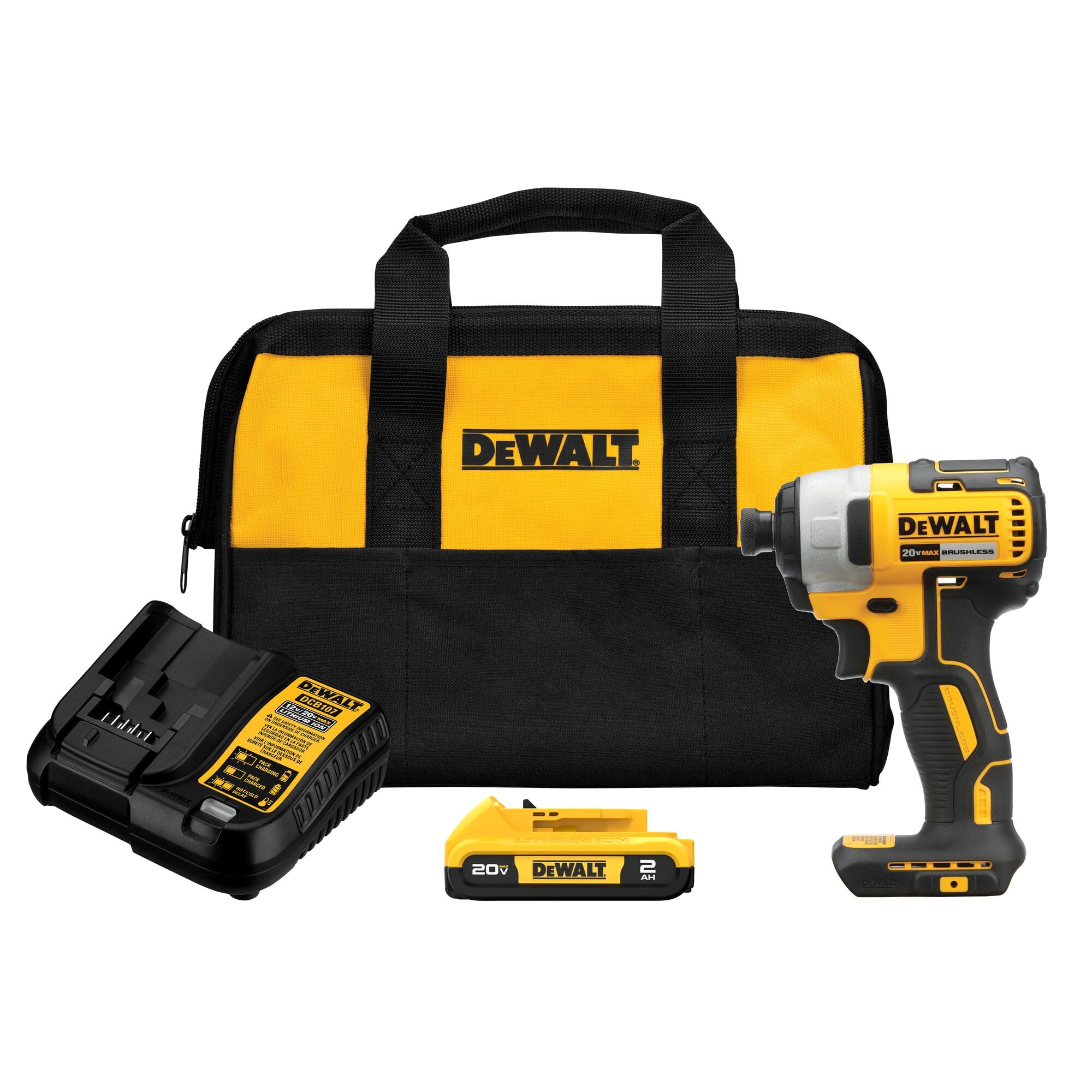 DEWALT 20V MAX Impact Driver, 1/4 Inch, Battery and Charger Included (DCF787D1) - Amazon.com $100