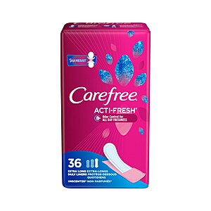 Carefree Acti-Fresh Unscented Panty Liners (various) +  ExtraCare Bucks 2 for alt=