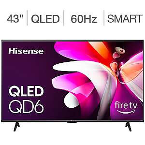 Hisense 43" QD6 4K UHD QLED TV Costco $149 in store YMMV $149.97