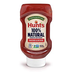 Amazon.com: Hunt's All Natural Tomato Ketchup, 20 oz $1.37
