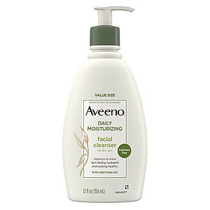 12-Oz Aveeno Daily Moisturizing Facial Cleanser (Soothing Oat) $0.79 at Walgreens w/ Free Store Pickup on $10+