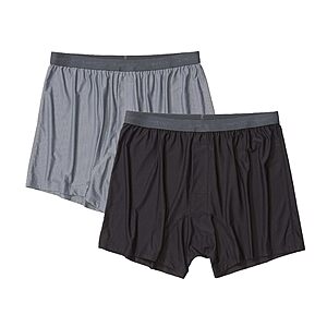 Prime Members: 2-Pack Exofficio Men's Give-N-Go 2.0 Boxer (S, M, L, Steel / Black) .95 + Free Shipping & More
