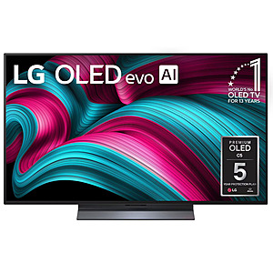 Sam's Club Members: 48" LG OLED evo AI C5 4K 120Hz Smart TV + 5-Yr. Warranty $699 + Free S&H w/ Plus